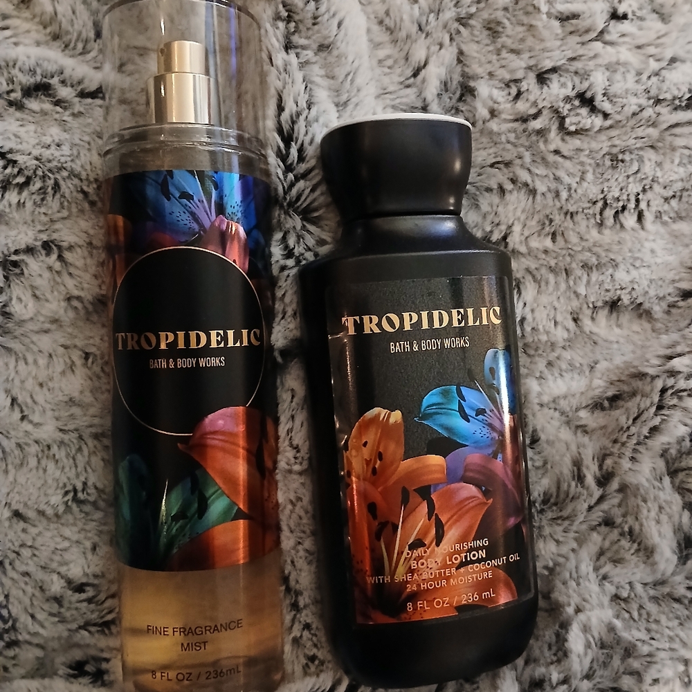 Bath and Body Works lotion and spray